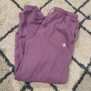 purple champion unisex sweatpants